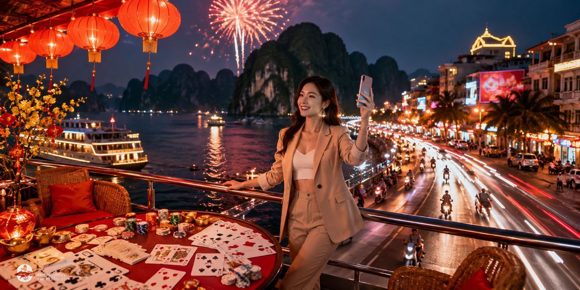 Bàn chơi casino neon tại vịnh Hạ Long – trải nghiệm giải trí đỉnh cao
